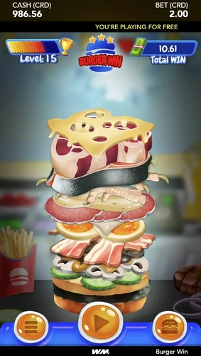 Grandes victorias en el juego Burger Win